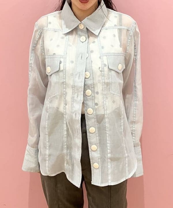 晶さんの「BEAMS WOMEN｜GHOSPELL / Runa Blouse」を使ったコーディネート