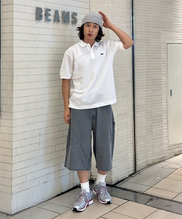 Kellyさんの「BEAMS WOMEN｜クォーターレングス ペインターデニム」を使ったコーディネート