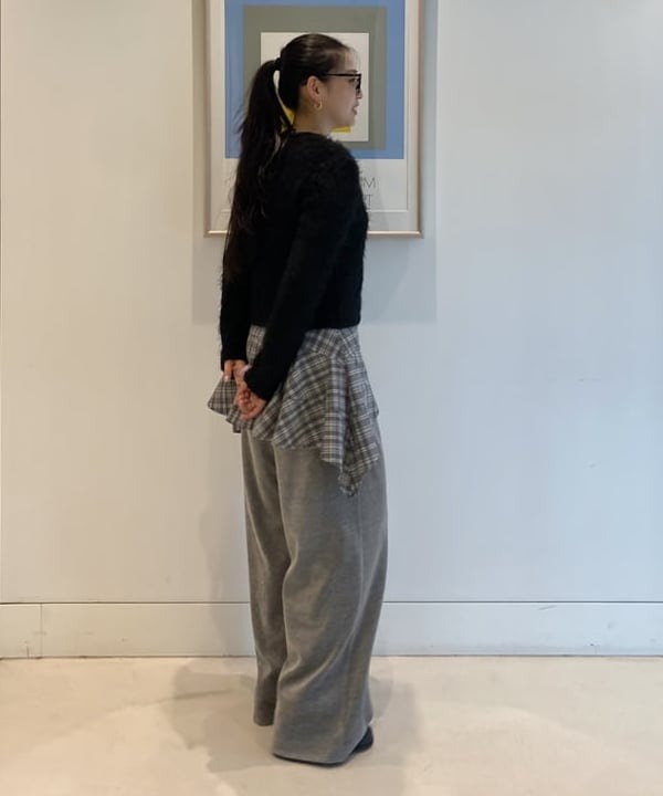 ayaさんの「BEAMS WOMEN｜【別注】FRED PERRY / Fluffy Crewneck Knit Cardigan」を使ったコーディネート