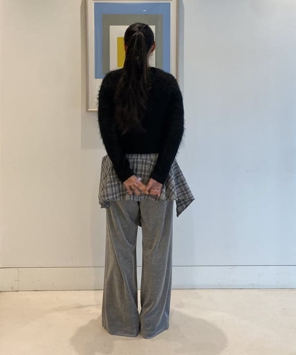 ayaさんの「BEAMS WOMEN｜【別注】FRED PERRY / Fluffy Crewneck Knit Cardigan」を使ったコーディネート