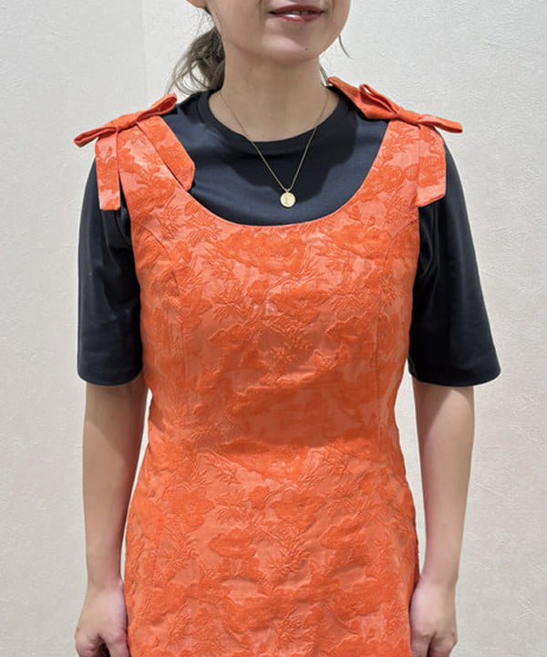YABUさんの「BEAMS WOMEN｜sister jane / Neroli Bow Jacquard mini Dress」を使ったコーディネート