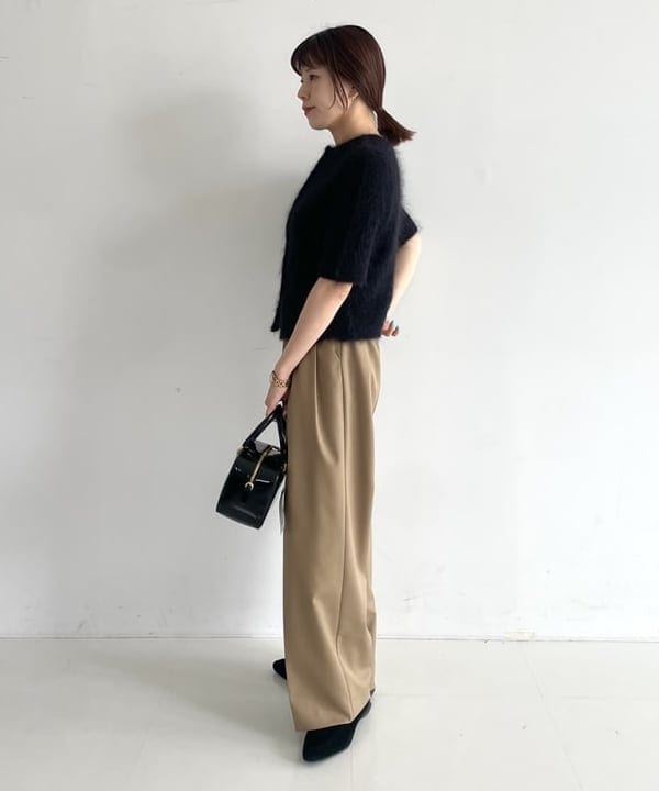SAKAIさんの「BEAMS WOMEN｜モヘヤ ハーフスリーブ 2WAY プルオーバー」を使ったコーディネート