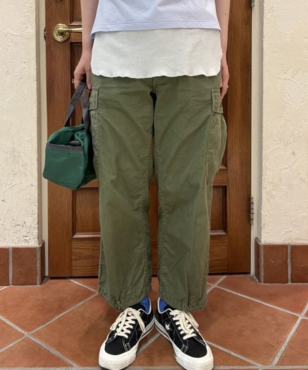 クロサワさんの「BEAMS WOMEN｜Healthknit × BEAMS BOY / ワッフル ボーダー Tシャツ」を使ったコーディネート