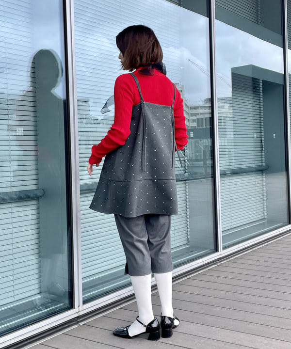 水野 萌香さんの「BEAMS WOMEN｜14ゲージ リブ タートル ネック ニット」を使ったコーディネート