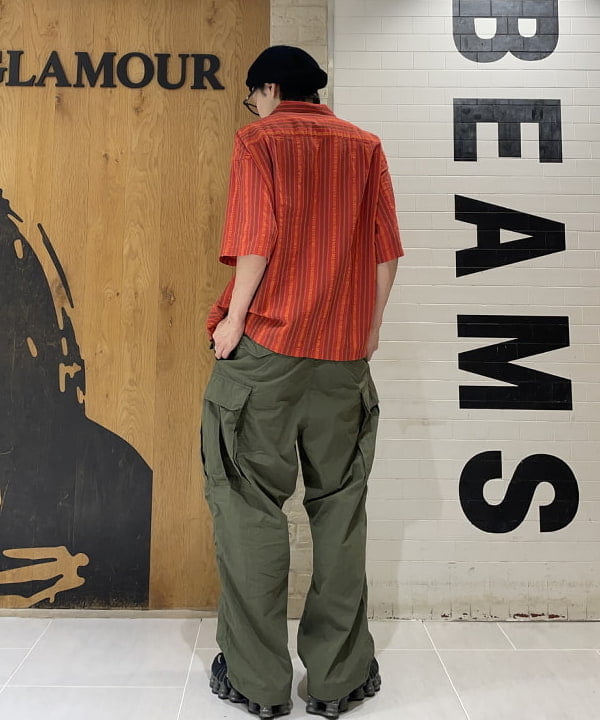 マツミヤさんの「BEAMS WOMEN｜ドビーストライプ オープンカラーシャツ」を使ったコーディネート