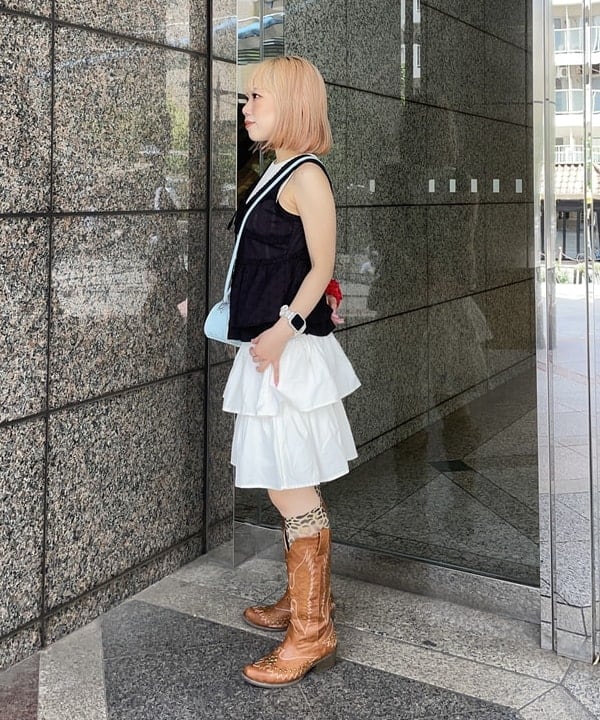 まゆちゃんさんの「BEAMS WOMEN｜sister jane / Una Baile Rib mini Dress」を使ったコーディネート
