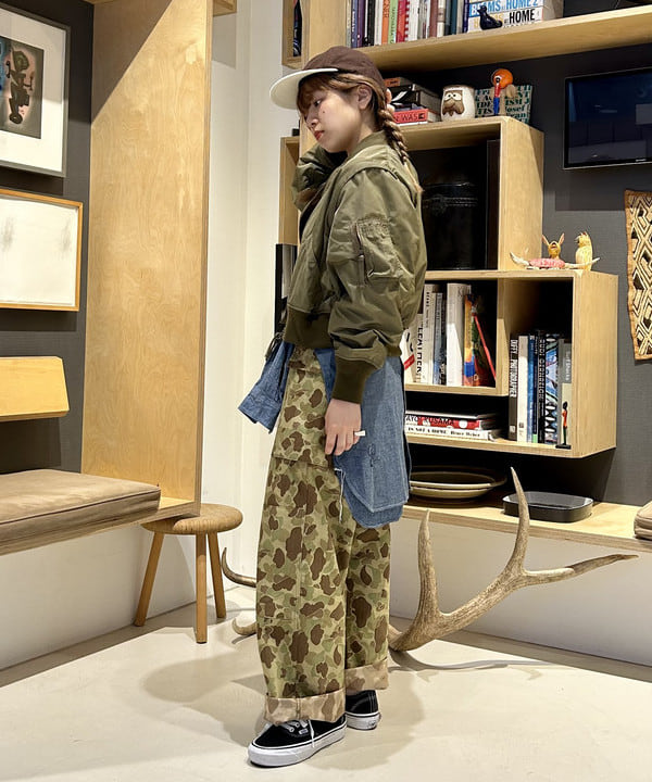 ナツハさんの「BEAMS WOMEN｜デタッチ スリーブ ミリタリー ブルゾン」を使ったコーディネート