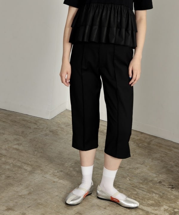 水野 萌香さんの「BEAMS WOMEN｜ティアード キリカエ クルーネック Tシャツ」を使ったコーディネート