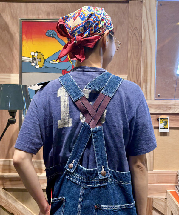 みりさんの「【別注】BIGMAC / デニム オーバーオール 25SS」を使ったコーディネート