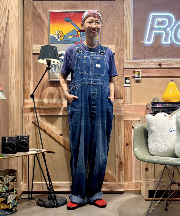 みりさんの「【別注】BIGMAC / デニム オーバーオール 25SS」を使ったコーディネート