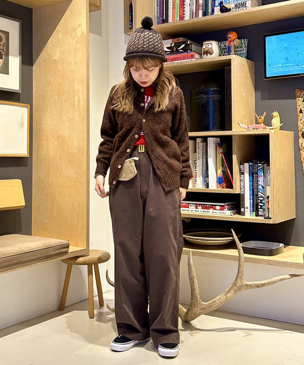 ナツハさんの「BEAMS WOMEN｜【別注】Nor’Easterly / シェットランド シャギー カーディガン 25F」を使ったコーディネート