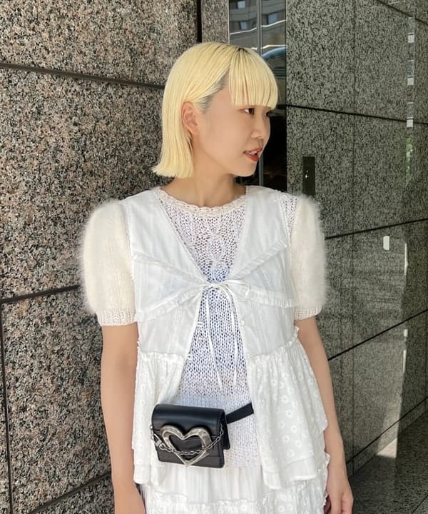 あさひさんの「BEAMS WOMEN｜レース キリカエ ティアード スカート」を使ったコーディネート