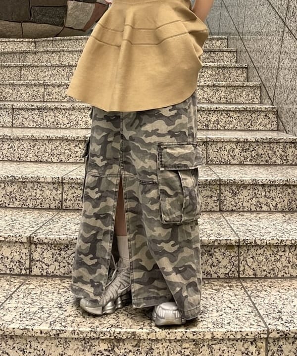 まゆちゃんさんの「BEAMS WOMEN｜■リブ フロント スリット ノースリーブ カットソー」を使ったコーディネート