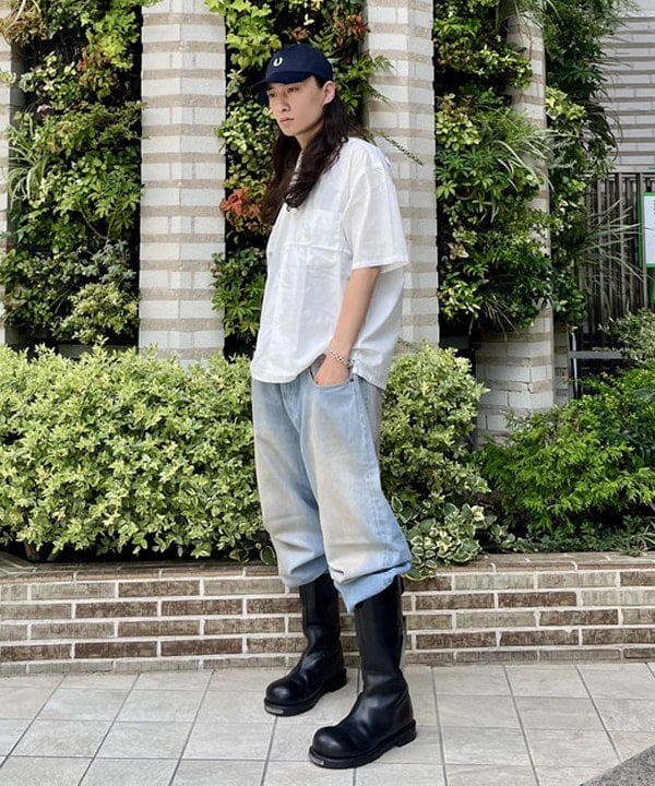 こたろうさんの「BEAMS WOMEN｜ベーシック ルーズオープンカラーシャツ」を使ったコーディネート