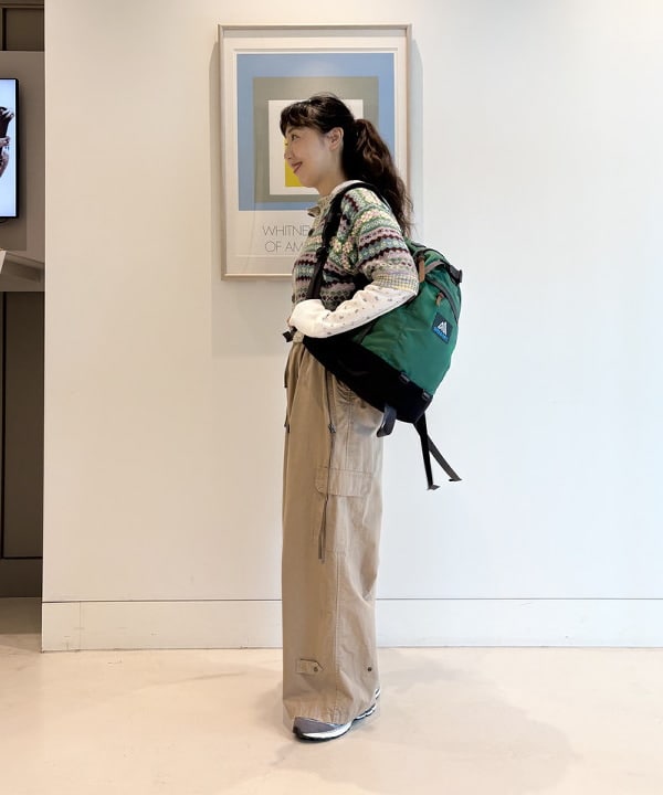 おのすさんの「BEAMS WOMEN｜maturely / コットン シルク ジッパー カーゴパンツ」を使ったコーディネート