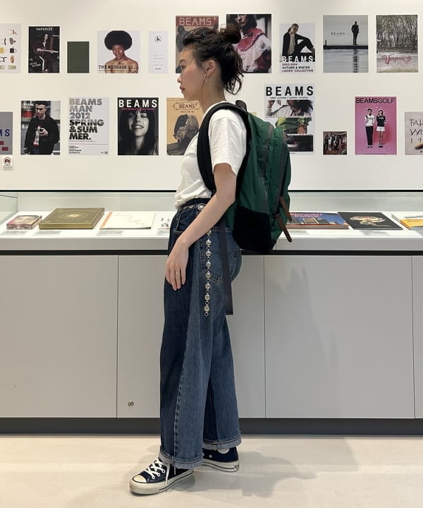 清水 彩乃さんの「BEAMS WOMEN｜ボーイ ベーシック Tシャツ」を使ったコーディネート