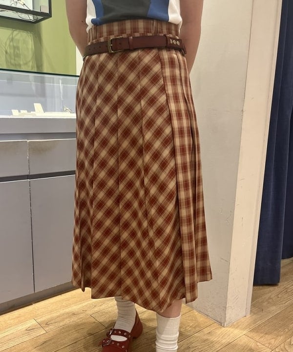 ゆいさんの「BEAMS WOMEN｜チェック プリーツ スカート」を使ったコーディネート