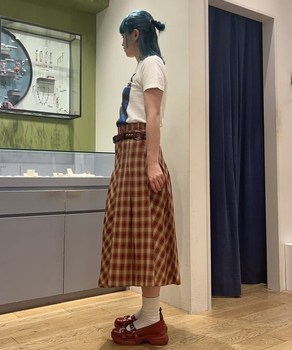 ゆいさんの「BEAMS WOMEN｜チェック プリーツ スカート」を使ったコーディネート