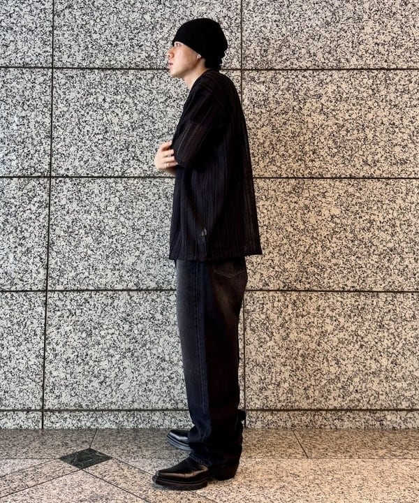 配島 孝明さんの「BEAMS WOMEN｜メッシュ オープンカラーシャツ」を使ったコーディネート