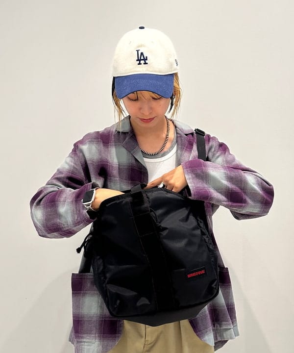 Heg.さんの「BEAMS WOMEN｜【別注】BRIEFING / ミリタリー キット バッグ」を使ったコーディネート