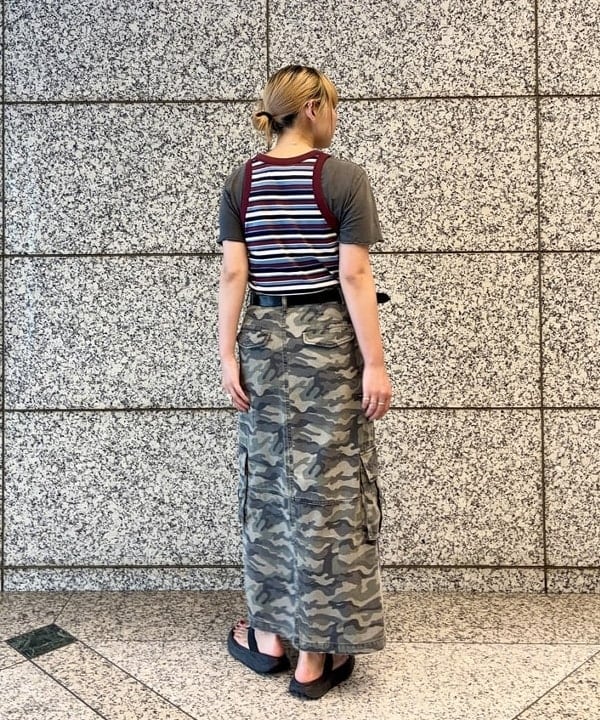 あすかさんの「BEAMS WOMEN｜カーゴ ポケット タイト スカート」を使ったコーディネート