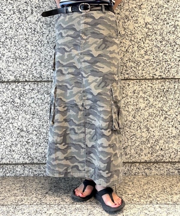 あすかさんの「BEAMS WOMEN｜カーゴ ポケット タイト スカート」を使ったコーディネート