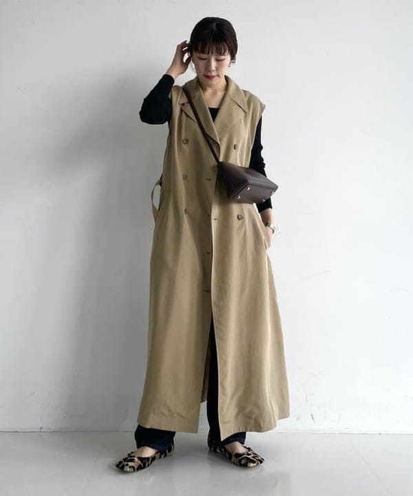 【Demi-Luxe BEAMS】サイズ36 シャギー ショールカラー コート Demi-Luxe BEAMS｜ライト トレンチコート | Rakuten Fashion