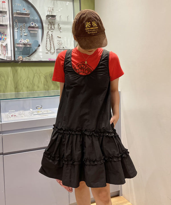 大木さんの「BEAMS WOMEN｜GHOSPELL / Nelle Mini Dress」を使ったコーディネート