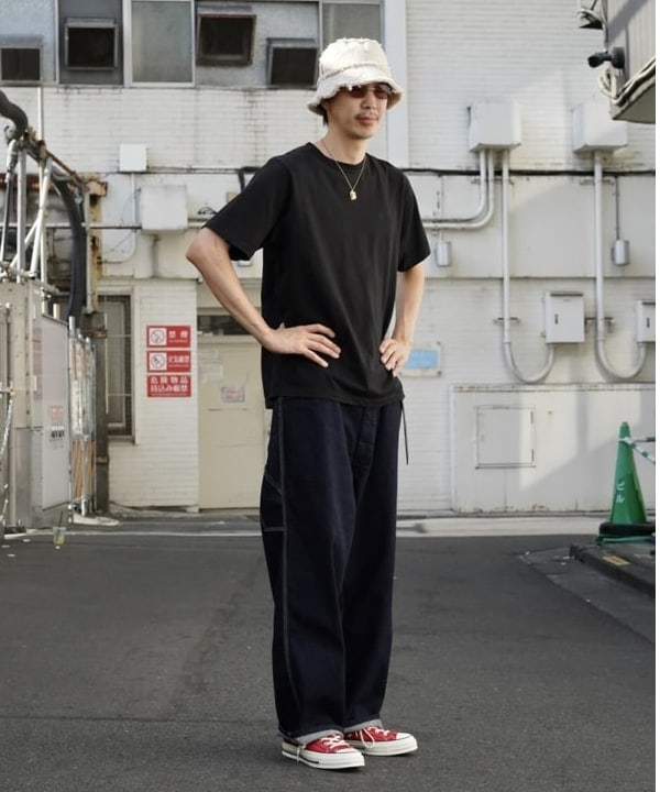 rogiさんの「BEAMS WOMEN｜BEAMS /  プレーン クルーネック Tシャツ」を使ったコーディネート