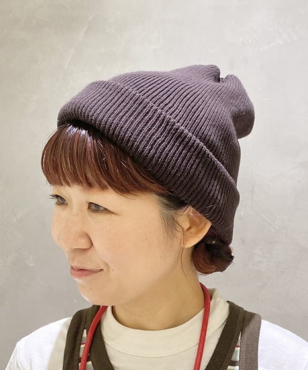 原口 愛さんの「BEAMS WOMEN｜organicsta / 2ロール ビーニー」を使ったコーディネート