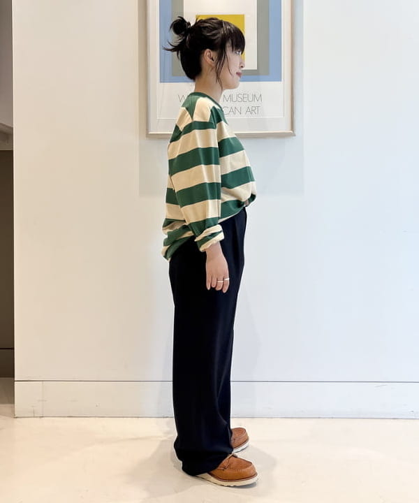 ナガオカ サキさんの「BEAMS WOMEN｜25mm レザー ベルト」を使ったコーディネート