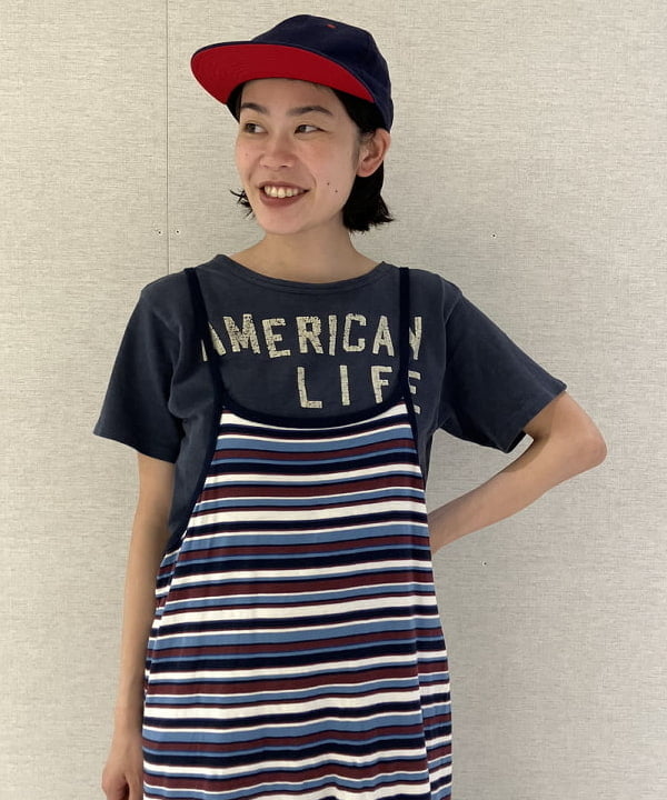 葵さんの「BEAMS WOMEN｜【別注】NEW ERA / 950 スナップ バック 2トーン キャップ」を使ったコーディネート