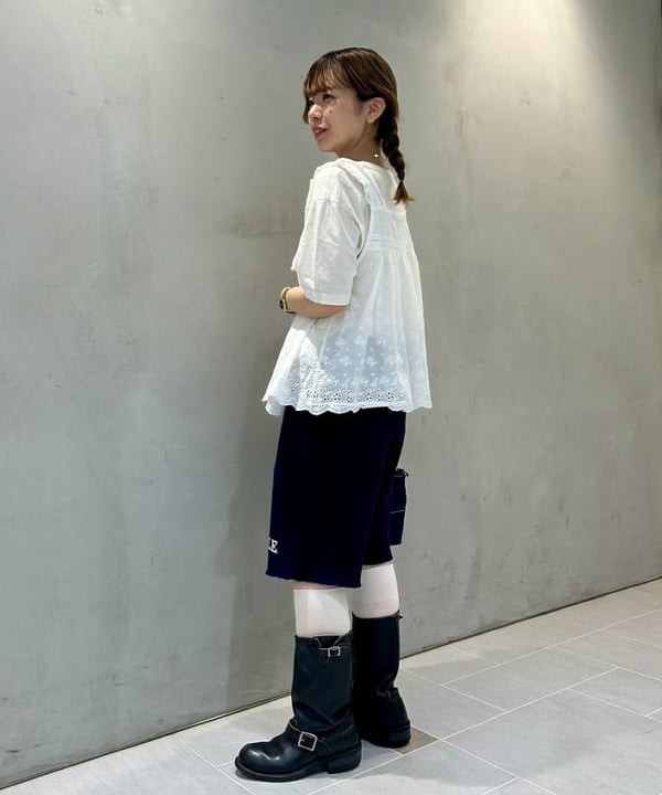 ナツハさんの「BEAMS WOMEN｜【別注】GOOD ROCK SPEED / カレッジ ショーツ」を使ったコーディネート