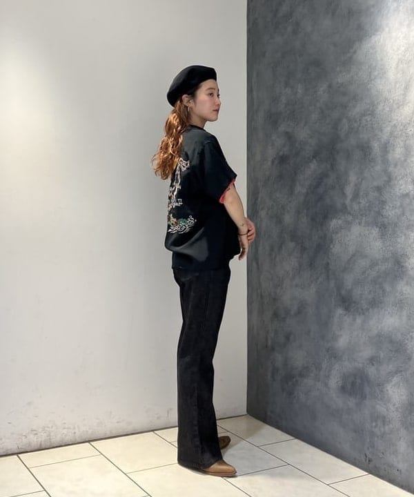 モモさんの「BEAMS WOMEN｜フレア デニム パンツ」を使ったコーディネート