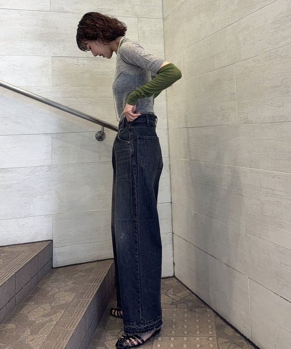 み　う　ちさんの「BEAMS WOMEN｜maturely / ウール ショートスリーブ アンド アームカバー」を使ったコーディネート