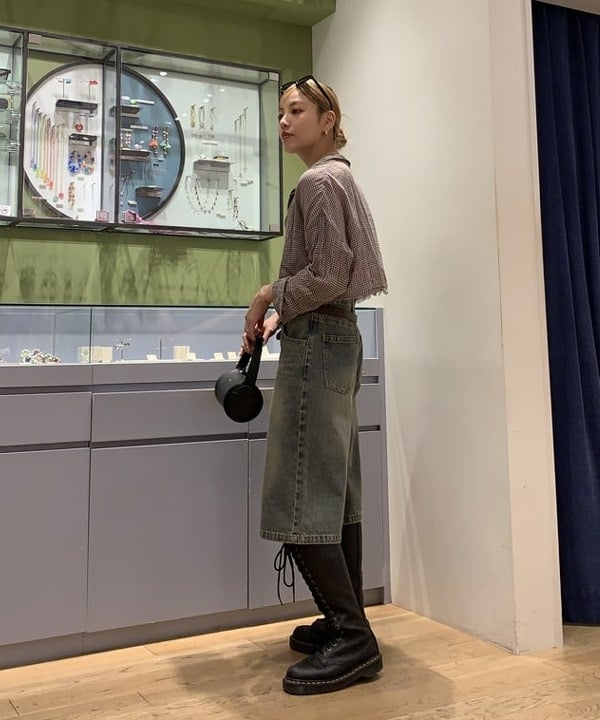 れいなさんの「BEAMS WOMEN｜デニム ハーフ パンツ」を使ったコーディネート