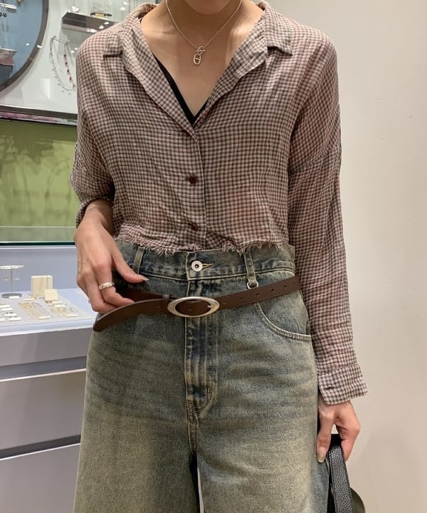 れいなさんの「BEAMS WOMEN｜デニム ハーフ パンツ」を使ったコーディネート