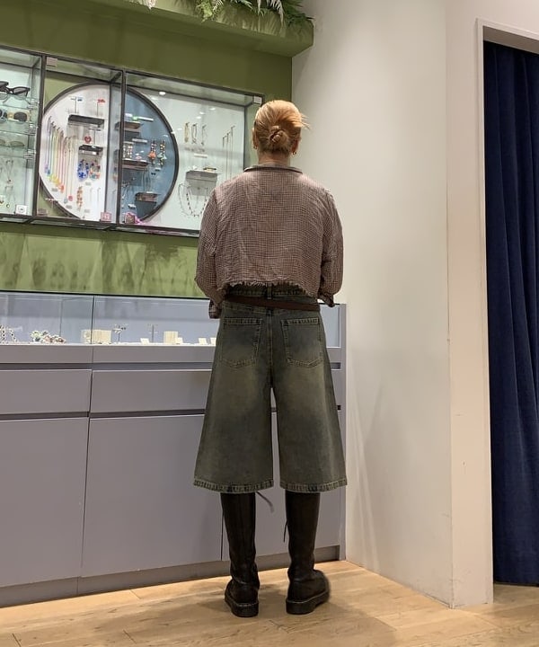 れいなさんの「BEAMS WOMEN｜デニム ハーフ パンツ」を使ったコーディネート