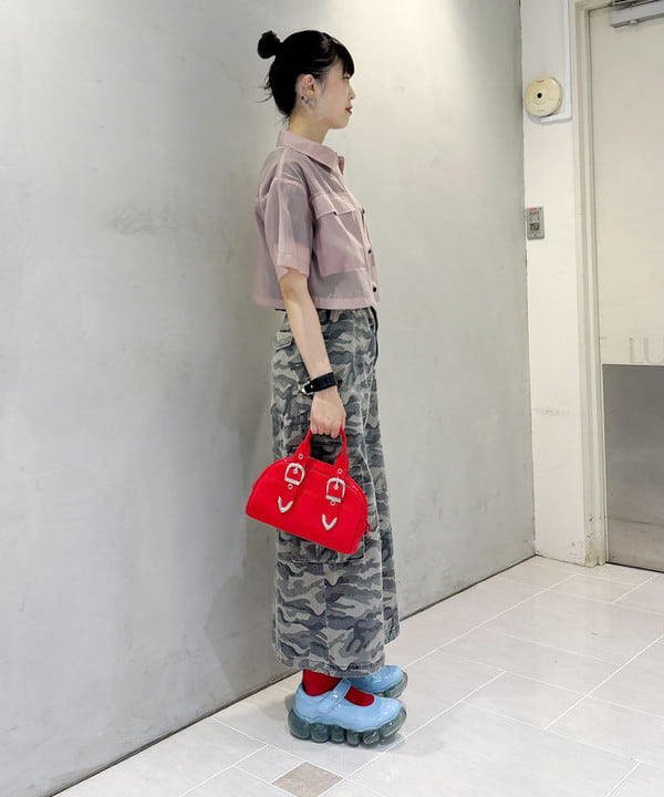 りかちょび/岸本梨佳さんの「BEAMS WOMEN｜ナイロン ボストン バッグ」を使ったコーディネート