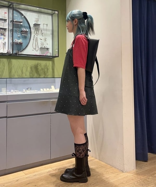 ゆいさんの「BEAMS WOMEN｜ドットプリント ミニ キャミワンピース」を使ったコーディネート