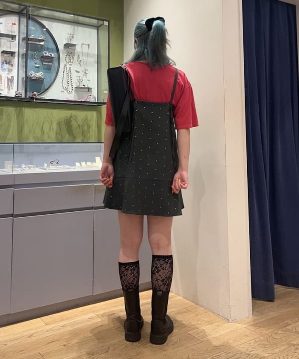 ゆいさんの「BEAMS WOMEN｜ドットプリント ミニ キャミワンピース」を使ったコーディネート