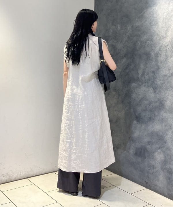 nodokaさんの「BEAMS WOMEN｜TICCA / リネン 2WAY フレンチスリーブ ワンピース」を使ったコーディネート