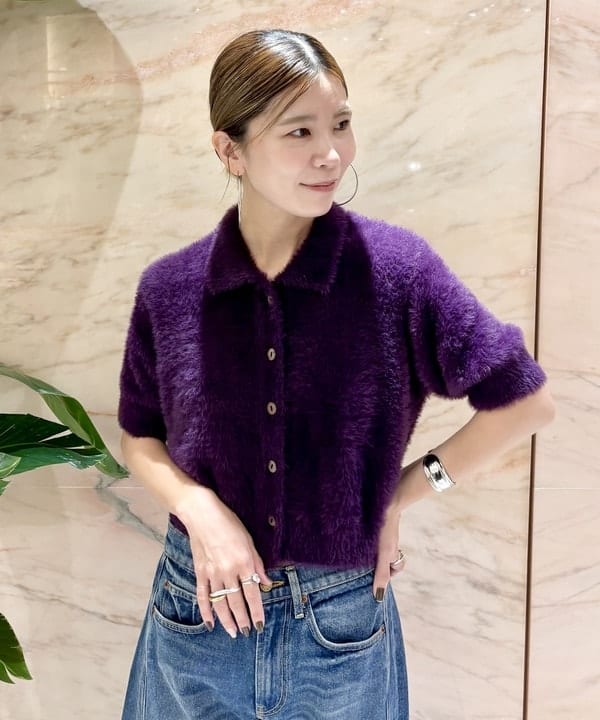 AONO SHIKAMAさんの「BEAMS WOMEN｜B SIDES / RELAXED CUFFED LASSO デニムパンツ」を使ったコーディネート