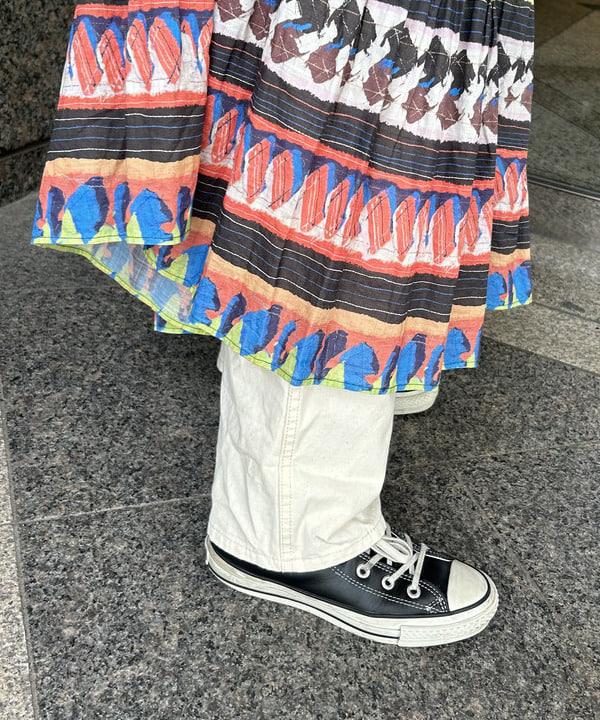 ばるたんさんの「BEAMS WOMEN｜セミノール プリント ショートスリーブ」を使ったコーディネート