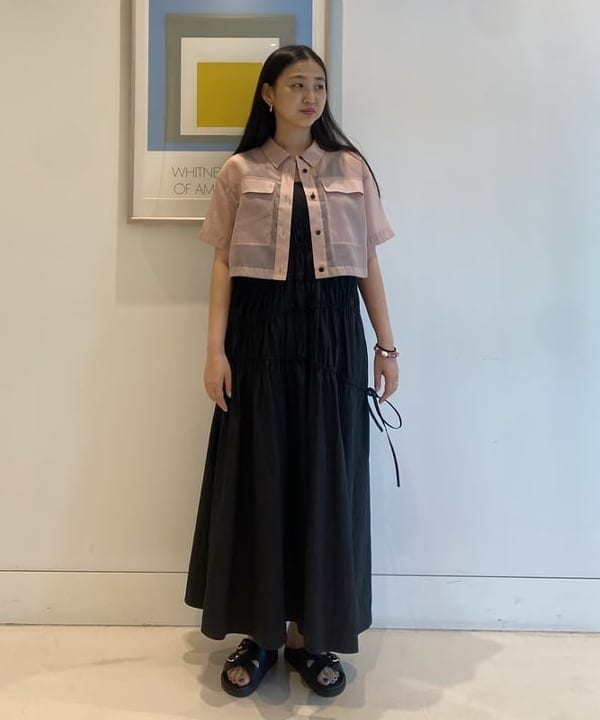 ayaさんの「BEAMS WOMEN｜シアー クロップドシャツ」を使ったコーディネート