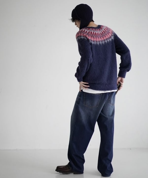 SUDOさんの「BEAMS WOMEN｜リラックスフィット 5ゲージ ノルディック シャギー ニット」を使ったコーディネート