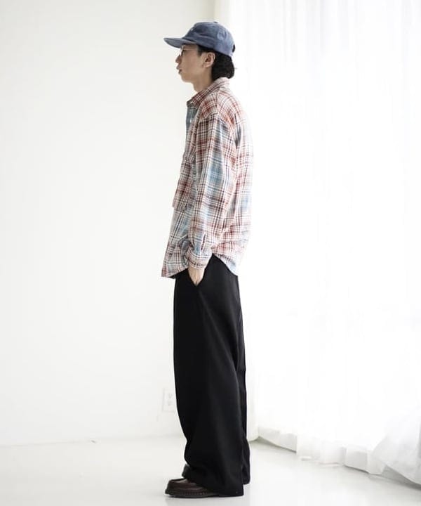 SUDOさんの「BEAMS WOMEN｜フランネル ワイド スラックス」を使ったコーディネート