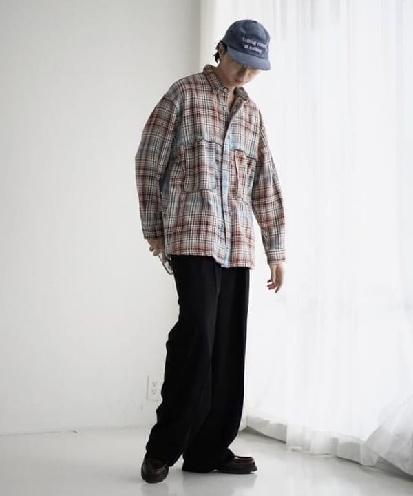 SUDOさんの「BEAMS WOMEN｜フランネル ワイド スラックス」を使ったコーディネート