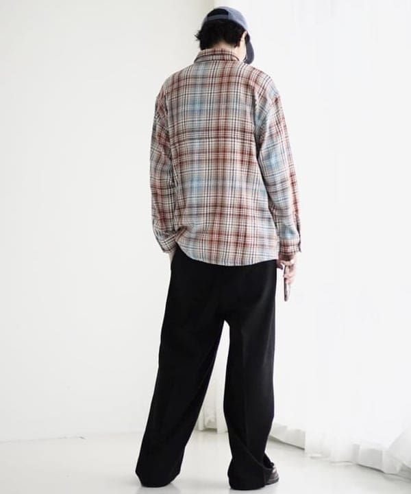 SUDOさんの「BEAMS WOMEN｜フランネル ワイド スラックス」を使ったコーディネート