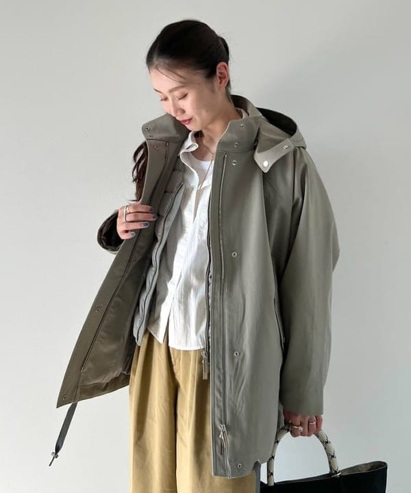 隈元 楓さんの「BEAMS WOMEN｜【別注】エディター坪田あさみ × WOOLRICH / ANORAK ダウンブルゾン」を使ったコーディネート